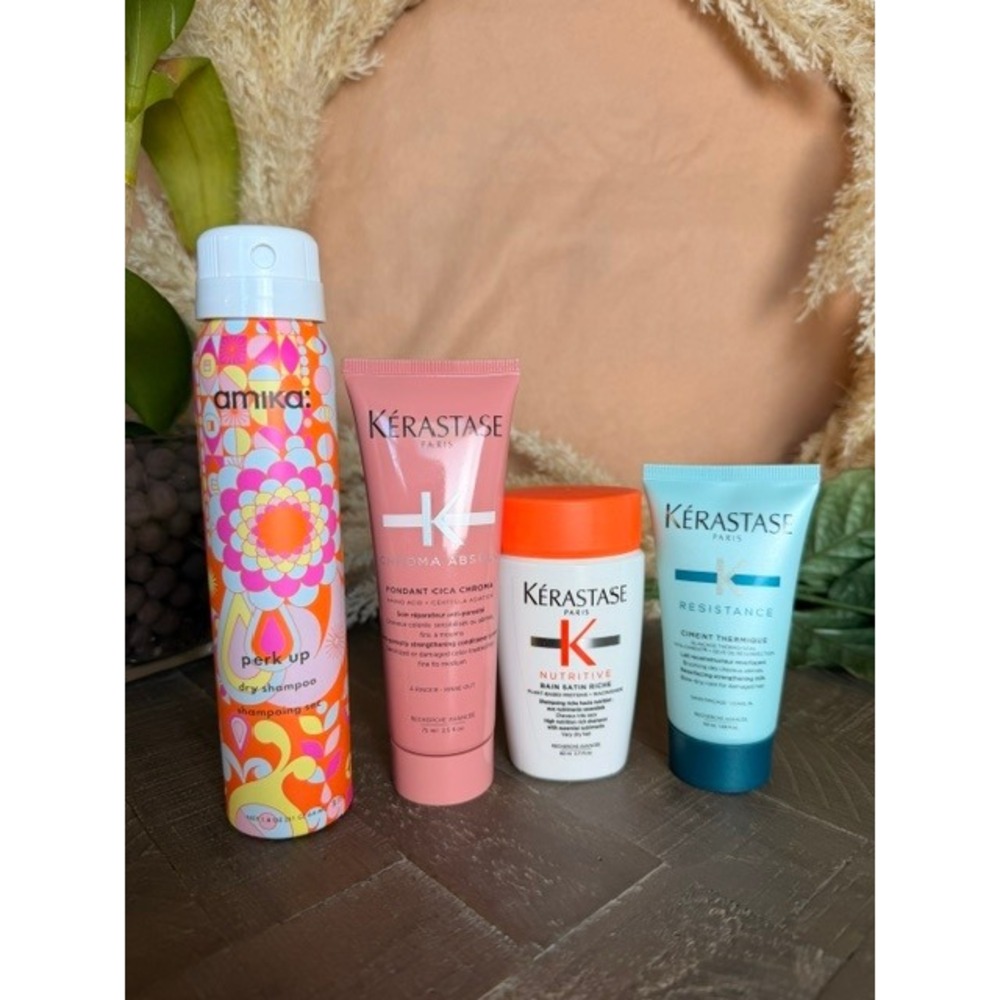 Luxury Haircare Bundle Kérastase Amika Perk Up Dry Shampoo 4 Pc New